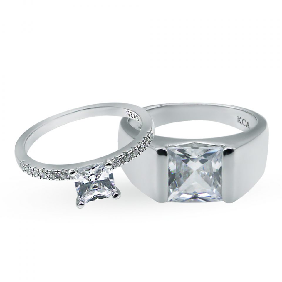 CLASSIC LILI WHITE Couple Ring - Yasmin Jewelry KL Malaysia