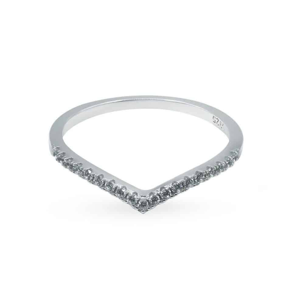 V Band small ring - Yasmin Jewelry Malaysia